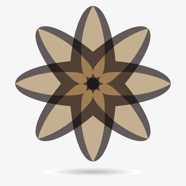Icône vectorielle eco, élément de conception de fleurs — Image vectorielle