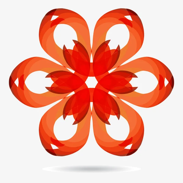 花のデザイン要素ベクトル エコ アイコン — ストックベクタ