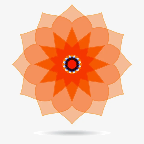 Vector eco icono, elemento de diseño de flores — Vector de stock