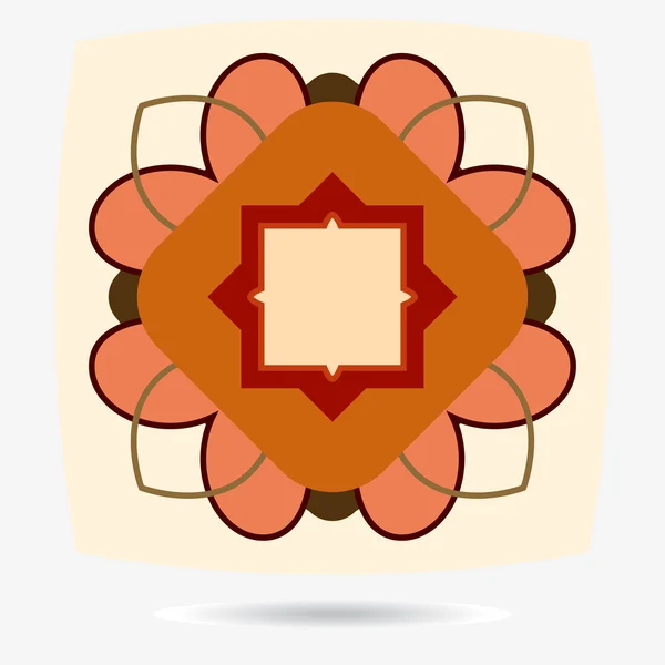 Vektör Eko simgesi, çiçek tasarım öğesi — Stok Vektör