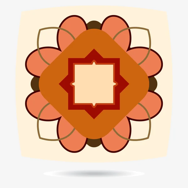 Vector eco icono, elemento de diseño de flores — Vector de stock