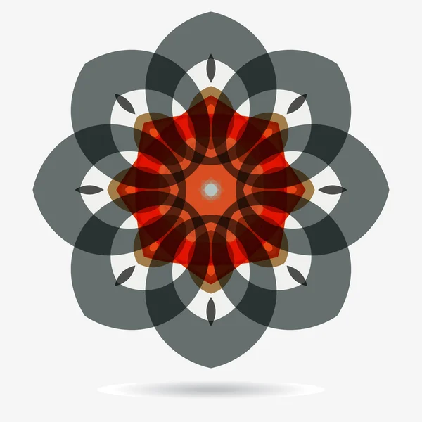 vektör Eko simgesi, çiçek tasarım öğesi