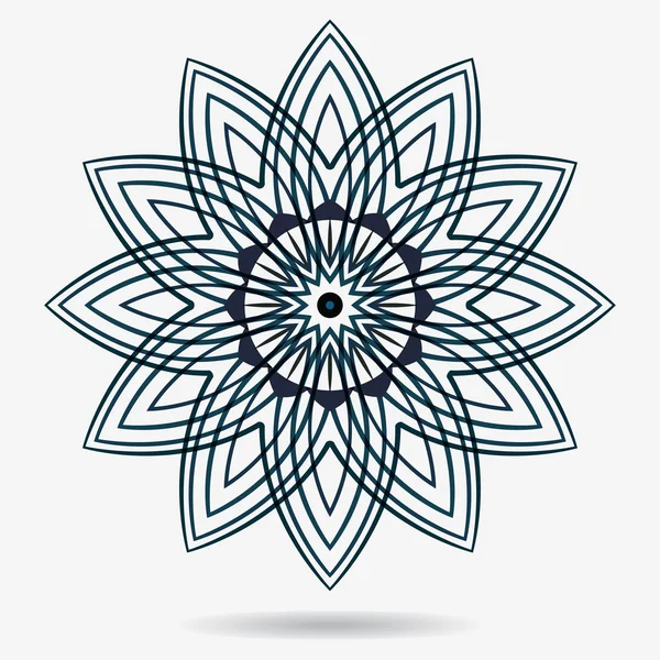 Vector eco icono, elemento de diseño de flores — Archivo Imágenes Vectoriales