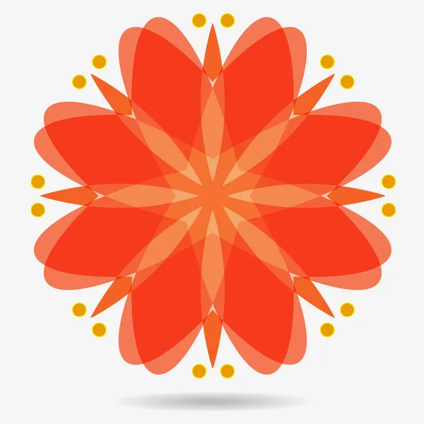 花のデザイン要素ベクトル エコ アイコン — ストックベクタ