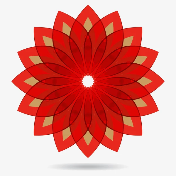 Ícone Vector eco, elemento de design de flores — Vetor de Stock