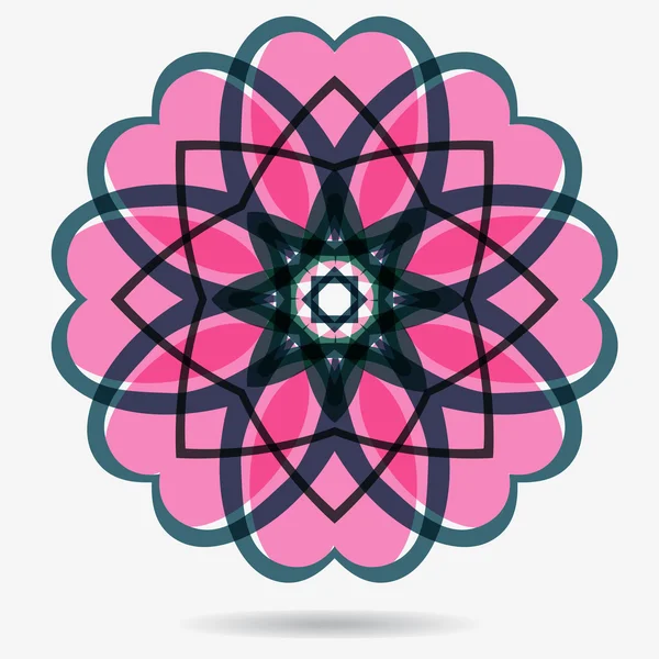 Vector eco icono, elemento de diseño de flores — Vector de stock