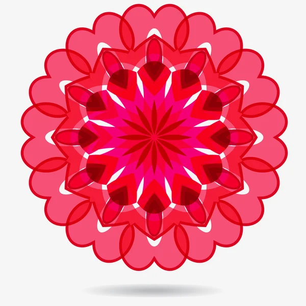 Vector eco icon, flower design element — Stock Vector