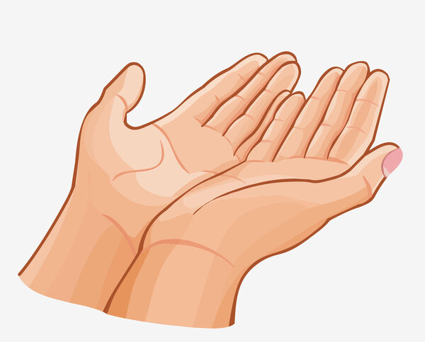 caring gentle hands holding something precious