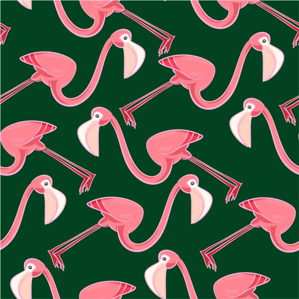 vektör seamless modeli ile pembe flamingo 