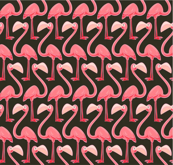 vektör seamless modeli ile pembe flamingo 