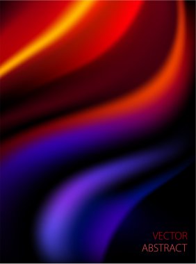 arka plan ile renkli dalgalar