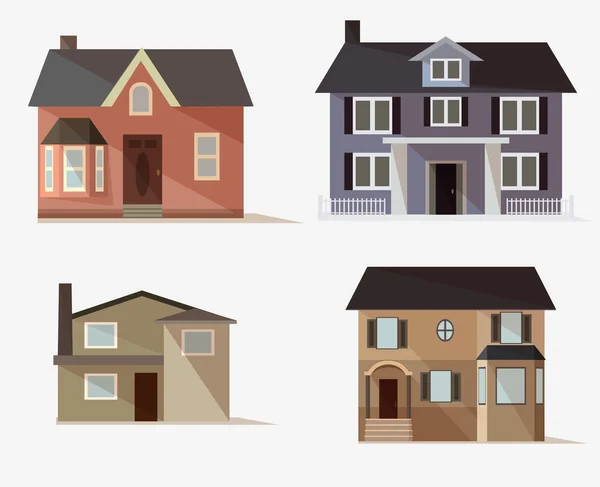 stilize evleri bir dizi