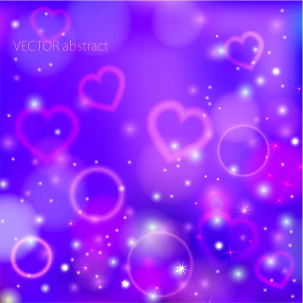 Abstract glow soft hearts — Stock Vector