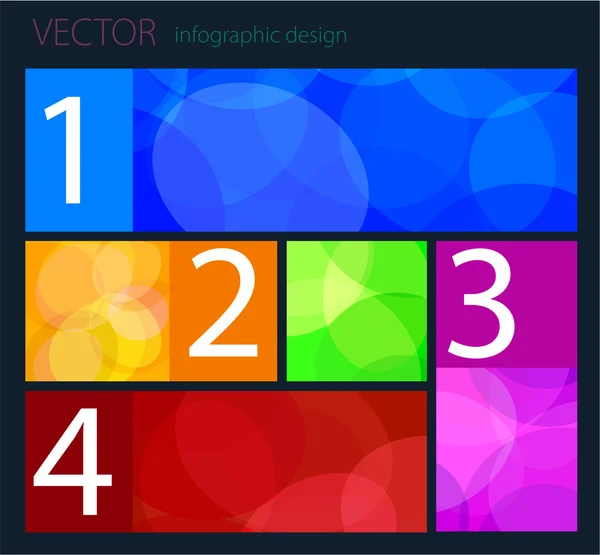 Vector Infografía diseño plano — Vector de stock