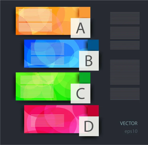 Vector infographic plat ontwerp — Stockvector