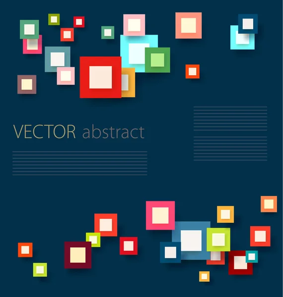 Hintergrund mit farbigen Quadraten — Stockvektor