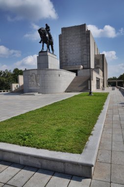 Prag'da atlı heykeli