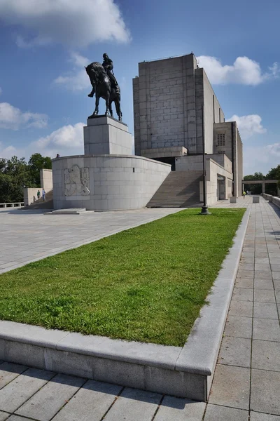 Statua equestre a Praga — Foto Stock