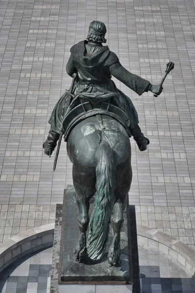 Estatua ecuestre en Praga —  Fotos de Stock