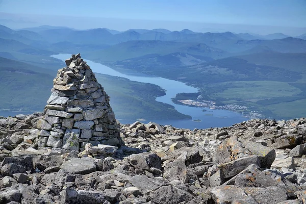 Ben nevis zirvesinden göster — Stok fotoğraf