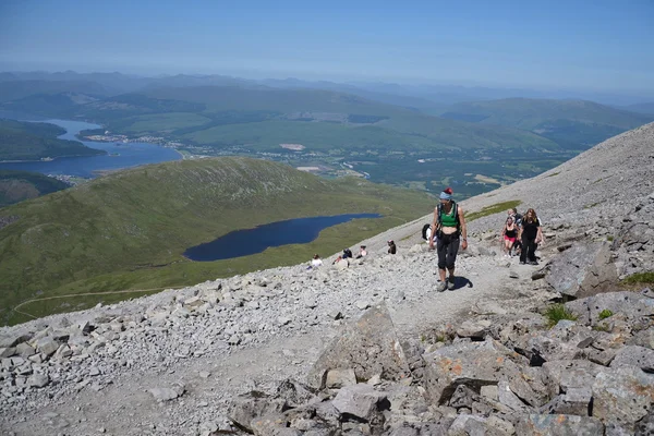 Ben nevis Zirvesi - İngiltere'deki en yüksek dağı — Stok fotoğraf