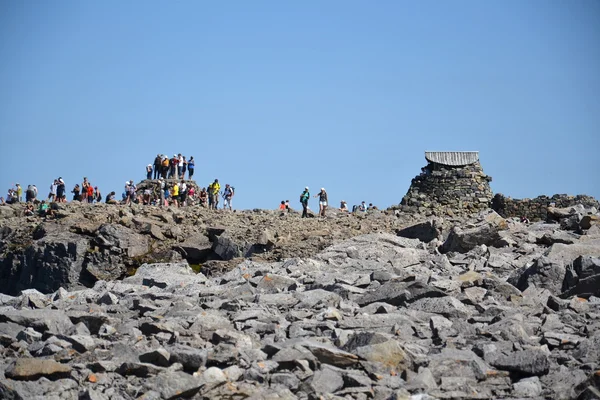 Саммит Бен-Невиса - самая высокая гора в Великобритании — стоковое фото