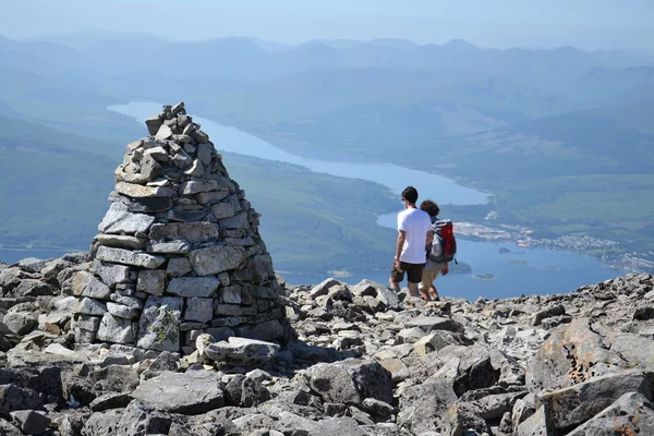 Path to Ben Nevis - the highest mountain in UK — Stock Photo, Image