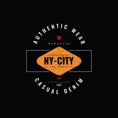 New York vektör illüstrasyonu ve tipografi, tişörtler, kapüşonlular, baskılar vs. için mükemmel.