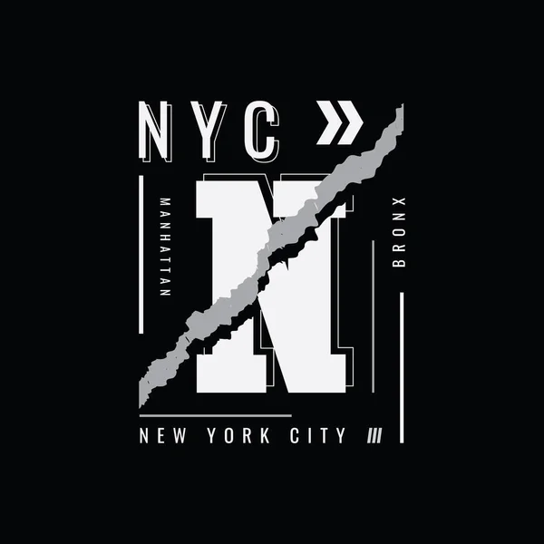 ニューヨーク市のイラストタイポグラフィ Tシャツのデザインにピッタリ — ストックベクタ