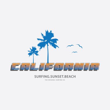 CaliforNIA illüstrasyon tipografisi. Gömlek tasarımı için mükemmel.