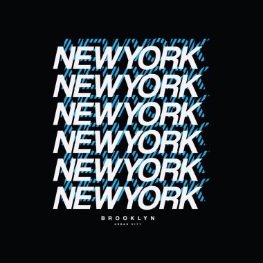 New York vektör illüstrasyonu ve tipografi, tişörtler, kapüşonlular, baskılar vs. için mükemmel.