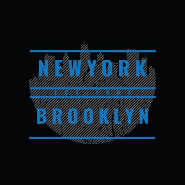 Harf grafiğinin vektör çizimi. New York, tişört, gömlek, kapüşon vs. tasarlamak için mükemmel..