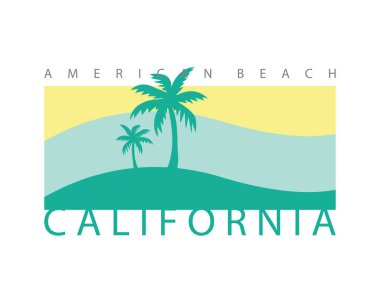 CaliforNIA illüstrasyon tipografisi. Gömlek tasarımı için mükemmel.