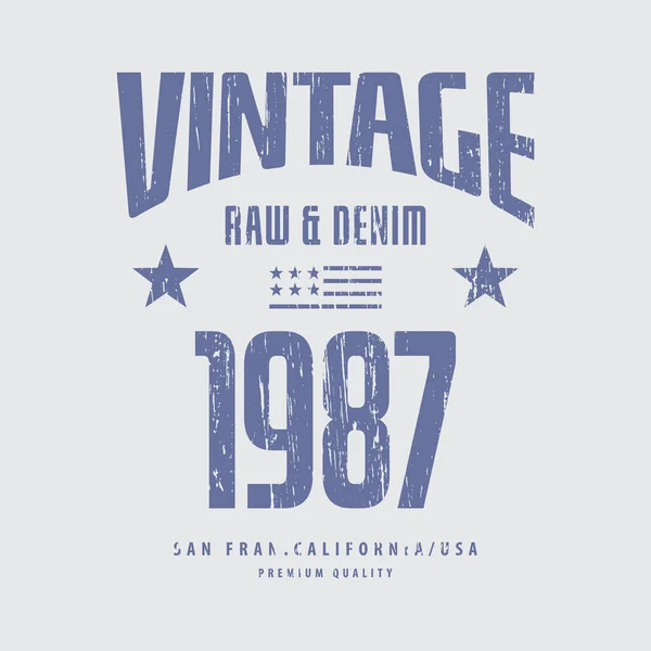 Ilustración Vectorial Tipografía Estilo Vintage Estados Unidos Perfecto Para Camisetas — Vector de stock