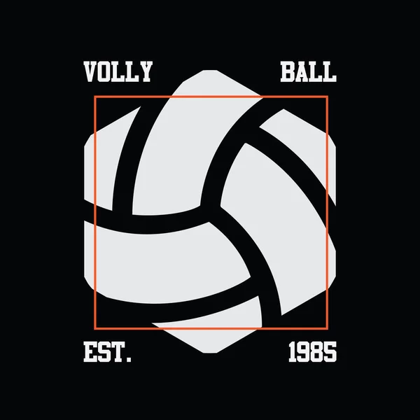 Vector Illustration Letter Graphic Vollyball Perfect Designing Shirts Shirts Hoodies — Stock Vector