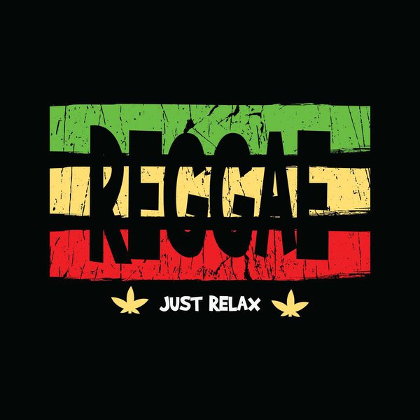 Vector illustration of letter graphic. Reggae, perfect for designing t-shirts, shirts, hoodies, poster, print etc.
