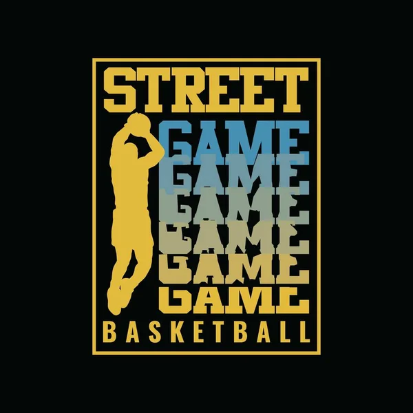 Ilustración Vectorial Del Gráfico Letras Baloncesto Perfecto Para Diseñar Camisetas — Vector de stock