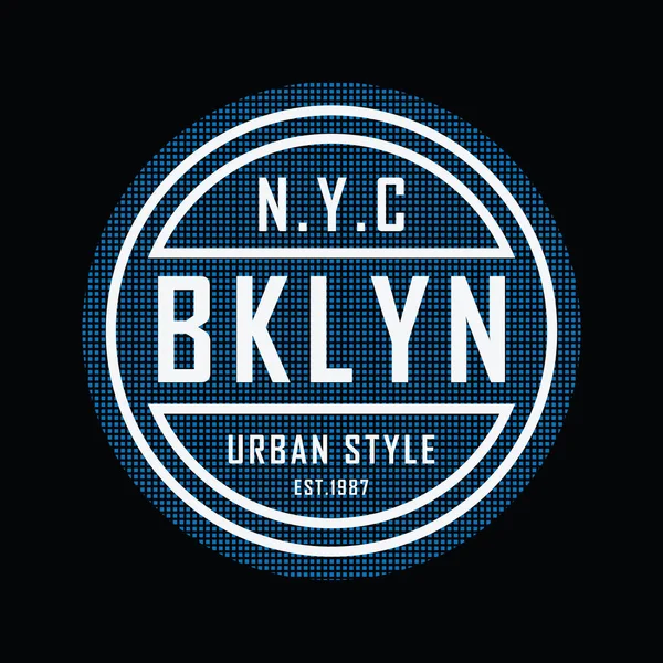 New York BrooKLYN illüstrasyon tipografisi. Gömlek tasarımı için mükemmel.