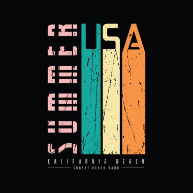 Harf grafiğinin vektör çizimi. Yaz, tişört, tişört, kapüşon, poster vs. tasarlamak için mükemmel..