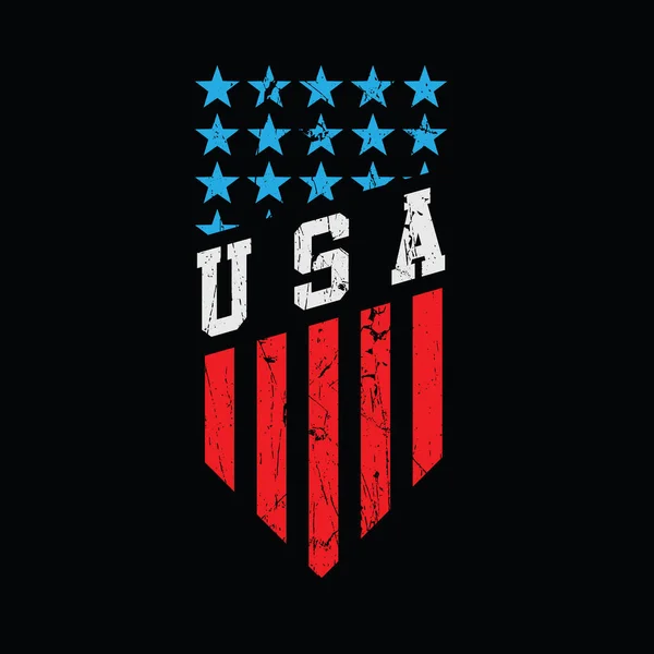 Usa Illustration Typografie Perfekt Für Shirt Design — Stockvektor