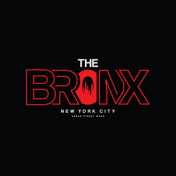 Bronx illustration typography. perfect for t shirt design