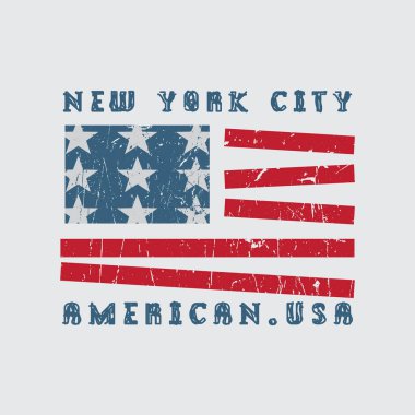 New York tişörtü ve giysi tasarımı