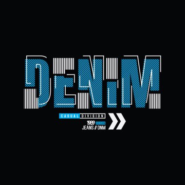 Denim tişörtü ve giysi tasarımı