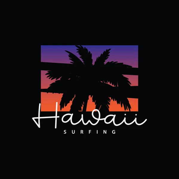 Tipografia Ilustrações Havaianas Perfeito Para Projeto Shirt — Vetor de Stock