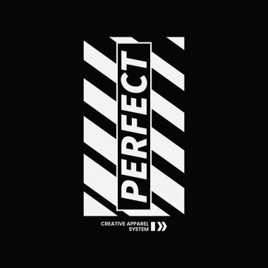 Mükemmel tipografi vektörü t-shirt tasarımı çizimi 