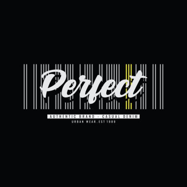 Mükemmel tipografi tişörtü ve giysi tasarımı