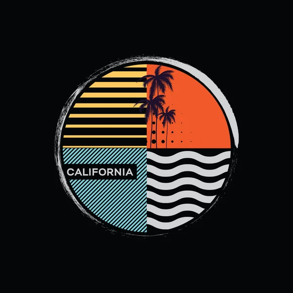 California Illustratie Typografie Perfect Voor Shirt Ontwerp — Stockvector