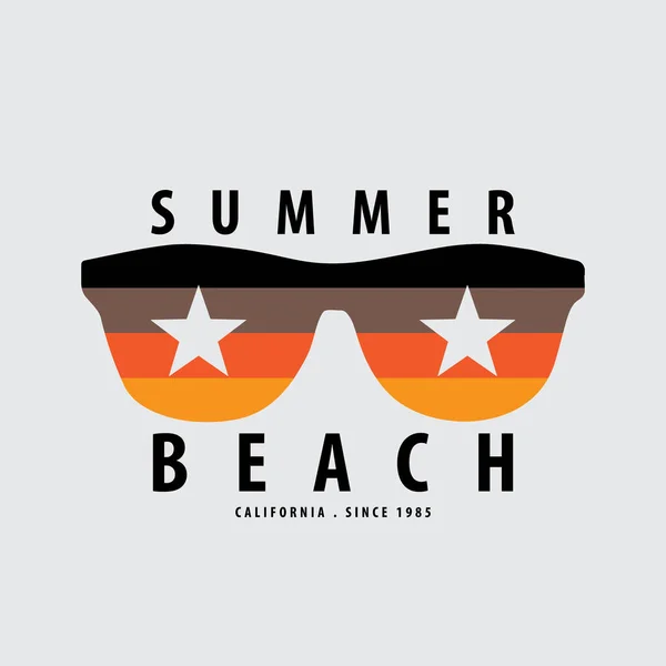 Summer Beach Illustration Typography Perfect Shirt Design — Stock Vector