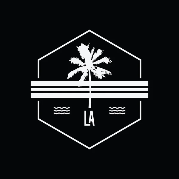 Los Angeles Illustration Typografi Perfekt För Shirt Design — Stock vektor