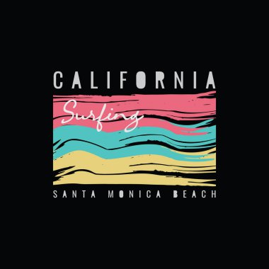 CaliforNIA illüstrasyon tipografisi. Gömlek tasarımı için mükemmel.